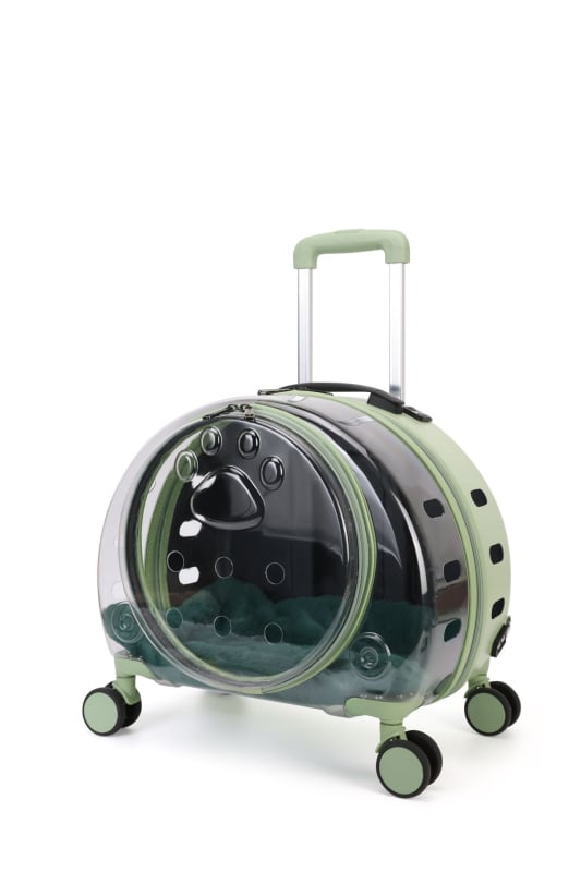 Чанта за домашни любимци на колела, PC корпус, капацитет 10, солиден модел, средна твърдост