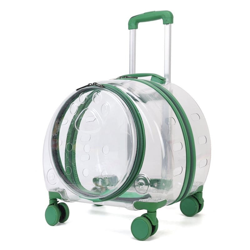 Чанта за домашни любимци на колела, PC корпус, капацитет 10, солиден модел, средна твърдост