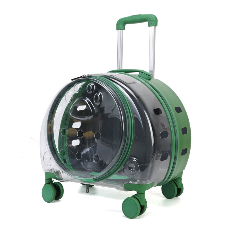 Чанта за домашни любимци на колела, PC корпус, капацитет 10, солиден модел, средна твърдост