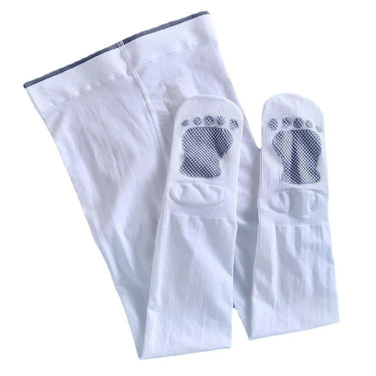 Dječje plesne čarape s protukliznim dnom, tanke 80D, najlon Jacquard