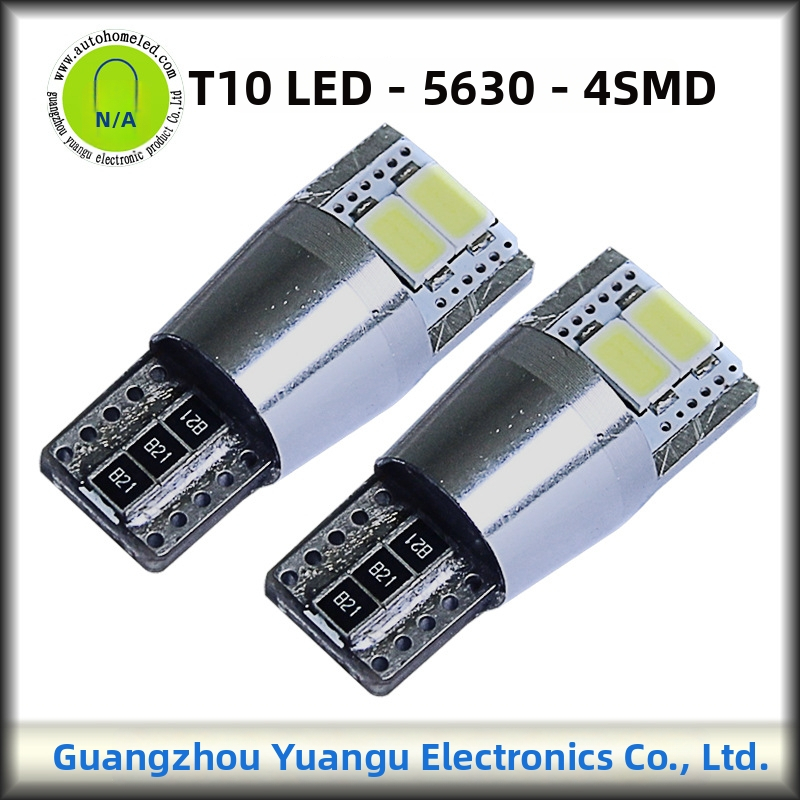 5630 LED prístrojové svetlo pre auto, T10, 4SMD Canbus, 12V, IP66