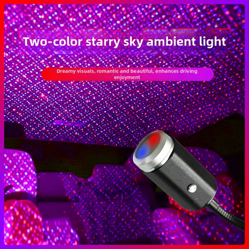 Automobilová vnútorná lampa so laserovým svetlom – model Car Starlight, hliníková zliatina, 5 V, 0,15 W, životnosť 10000 h