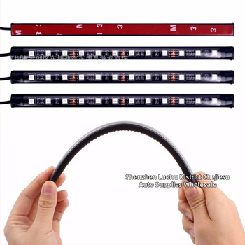 Atmosférické LED svetlo do auta - 12 LED, hlasové ovládanie, 12V, 6W, 5050-LED