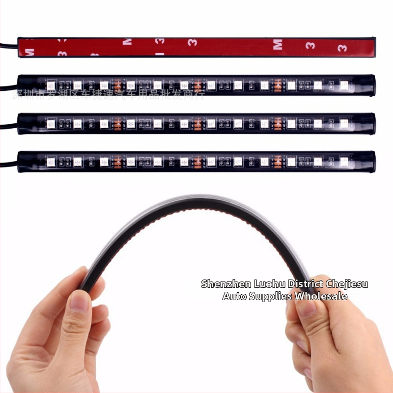 Atmosférické LED svetlo do auta - 12 LED, hlasové ovládanie, 12V, 6W, 5050-LED