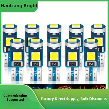 LED svetlo pre palubnú dosku auta T5 3030, 3 LED, 12V, 0,5W, 20lm, 30 000h