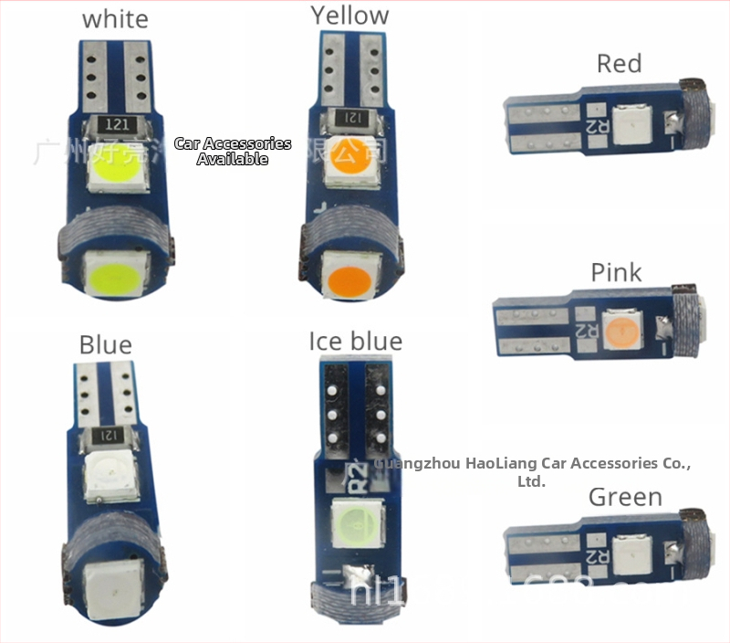 LED svetlo pre palubnú dosku auta T5 3030, 3 LED, 12V, 0,5W, 20lm, 30 000h