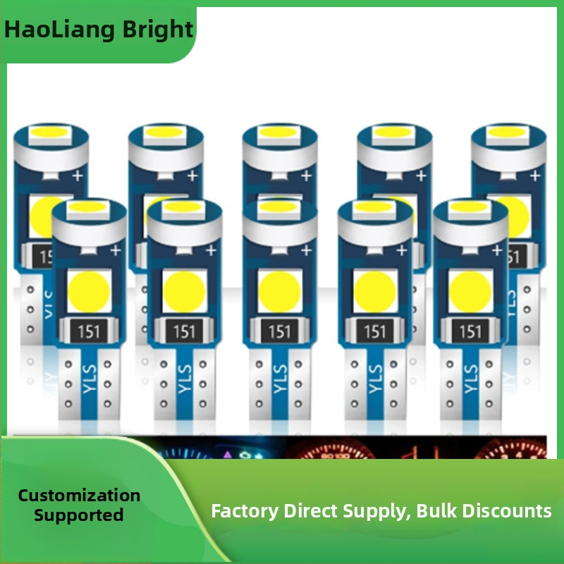 LED svetlo pre palubnú dosku auta T5 3030, 3 LED, 12V, 0,5W, 20lm, 30 000h