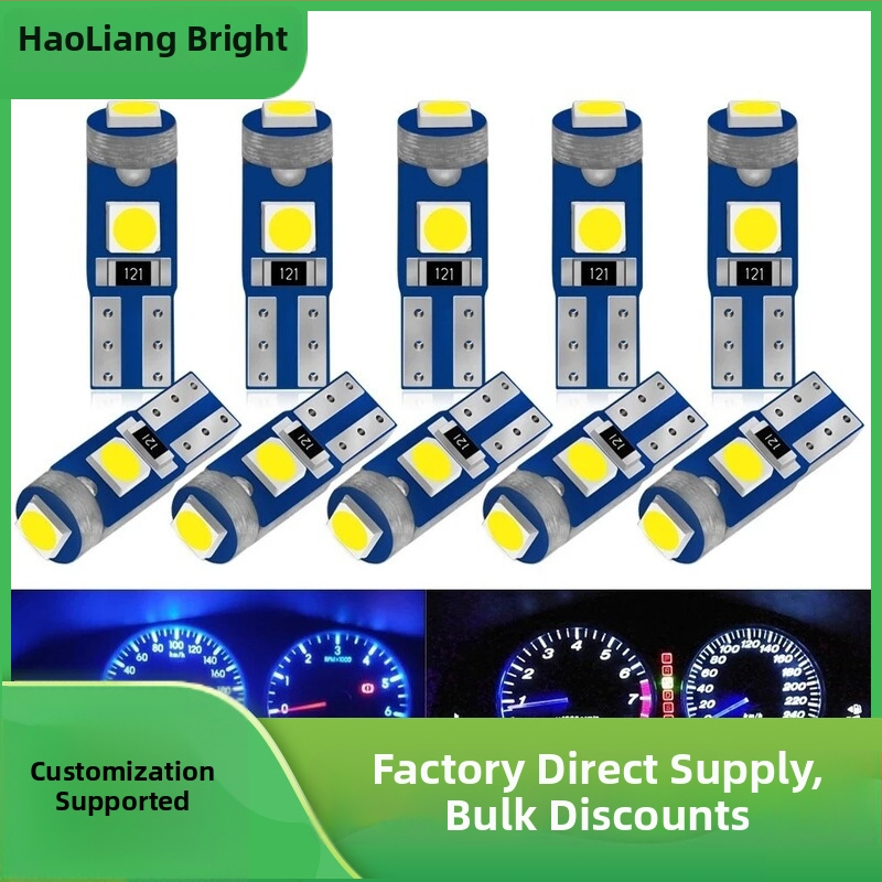 LED svetlo pre palubnú dosku auta T5 3030, 3 LED, 12V, 0,5W, 20lm, 30 000h