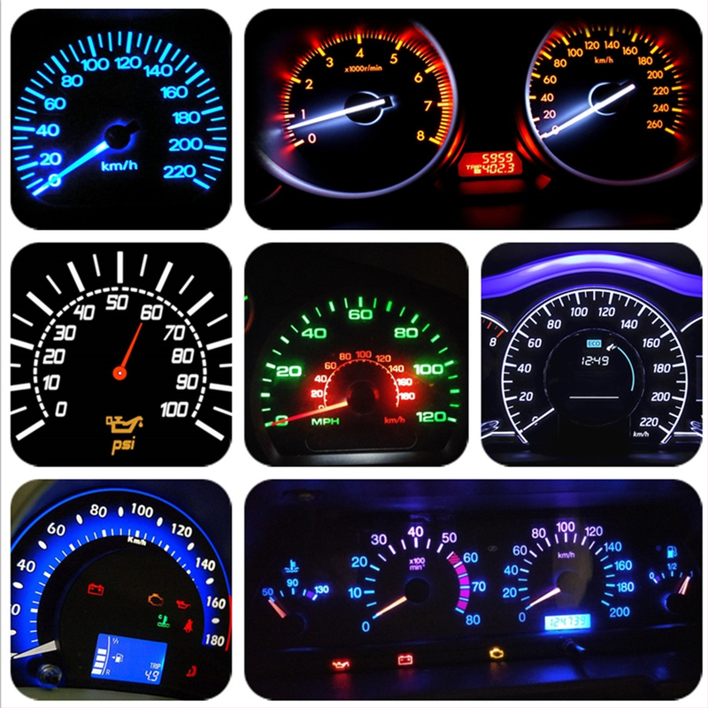 LED svetlo pre palubnú dosku auta T5 3030, 3 LED, 12V, 0,5W, 20lm, 30 000h