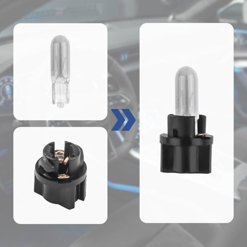 T5 sklenená LED súprava pre prístrojovú dosku, 12V, životnosť 88800 h