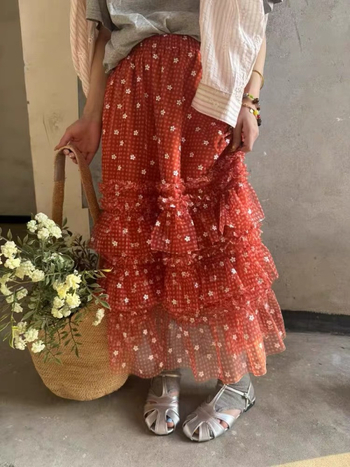 Suknja s visokim strukom, srednja duljina, poliester-elastin smjesa, mikroelastičnost, retro stil