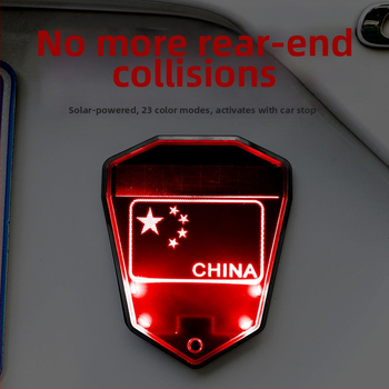 Solárne zadné výstražné svetlo pre vozidlá (LED, 3V, 0.1A, 0.2W, 1000 lm)