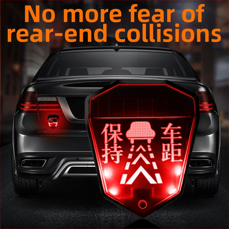 Solárne zadné výstražné svetlo pre vozidlá (LED, 3V, 0.1A, 0.2W, 1000 lm)