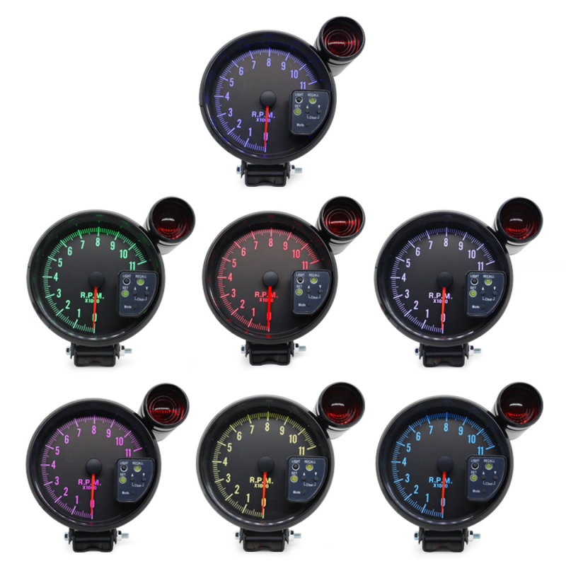 Автомобилен тахометр, модел 8351, метална конструкция, 12V, тегло 0.95