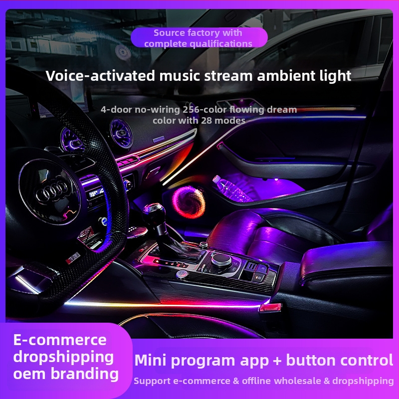 KM01 LED ambientné svetlo do auta, pre celé auto, 12V, 5A