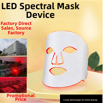 Maska za ljepotu s fotonskim podmlađivanjem i LED bojnom svjetlošću, 3. i 4. način rada, hidratacija