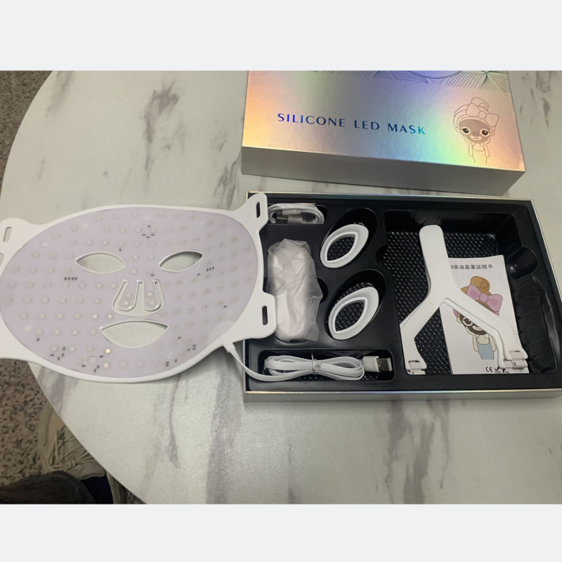 Maska za ljepotu s fotonskim podmlađivanjem i LED bojnom svjetlošću, 3. i 4. način rada, hidratacija