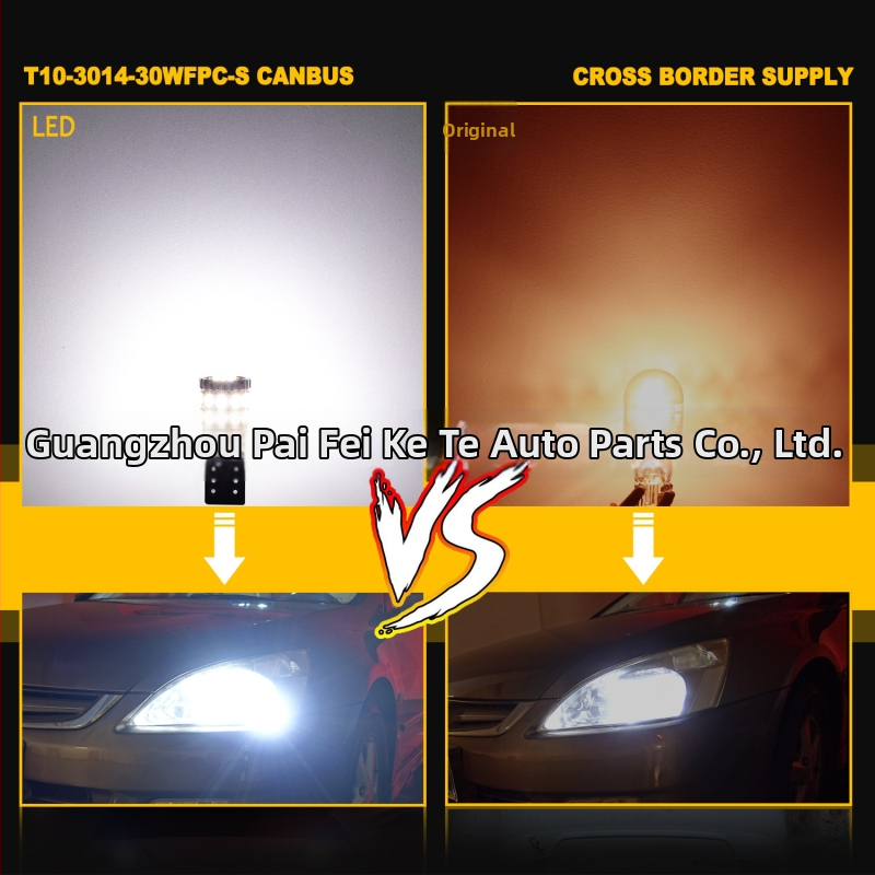 LED žiarovka W5W/T10 CANBUS s dekodérom pre parkovacie svetlá (12-24V, 0,2A, 3W, 220LM, 3014)