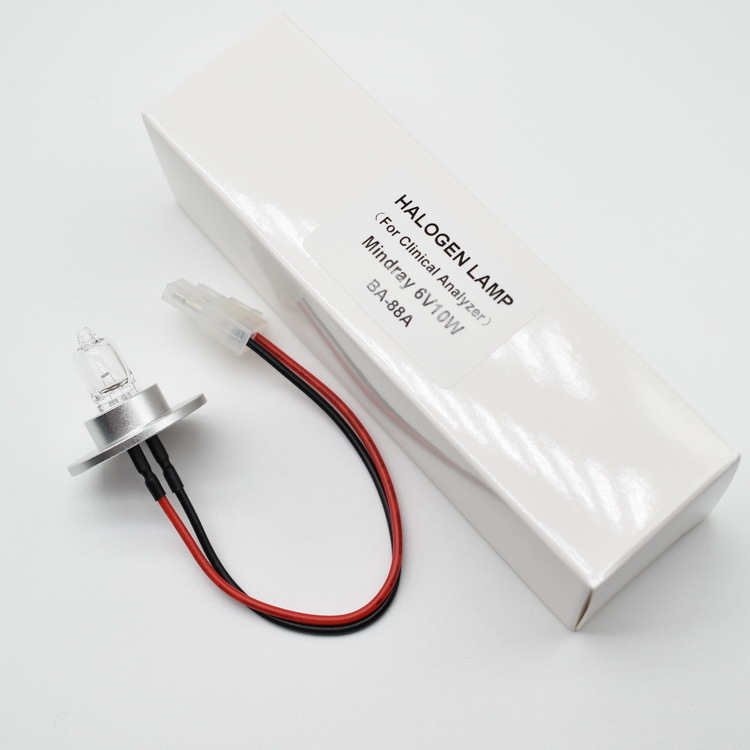 Ιατρικός βολφραμικός αλογονικός λαμπτήρας για Mindray ημι-αυτόματο βιοχημικό αναλυτή (BA-88A 6V10W) – 6V, 10W, διάρκεια ζωής 100 h