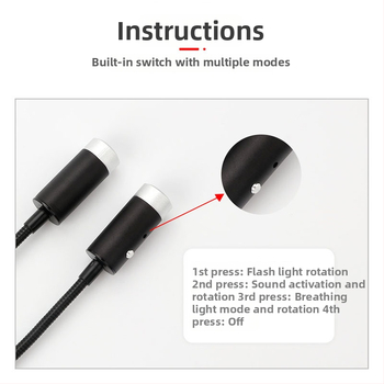 Auto instrument lasersko projekcijsko svjetlo, model XKD-DSDT, aluminijska legura, IPX4, 5V, 0,15W