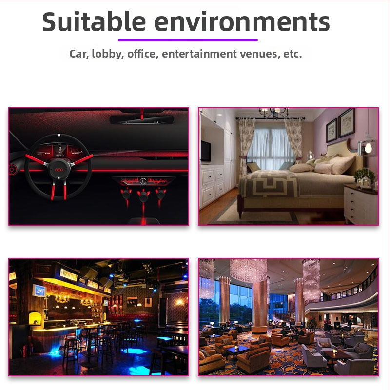 Auto instrument lasersko projekcijsko svjetlo, model XKD-DSDT, aluminijska legura, IPX4, 5V, 0,15W