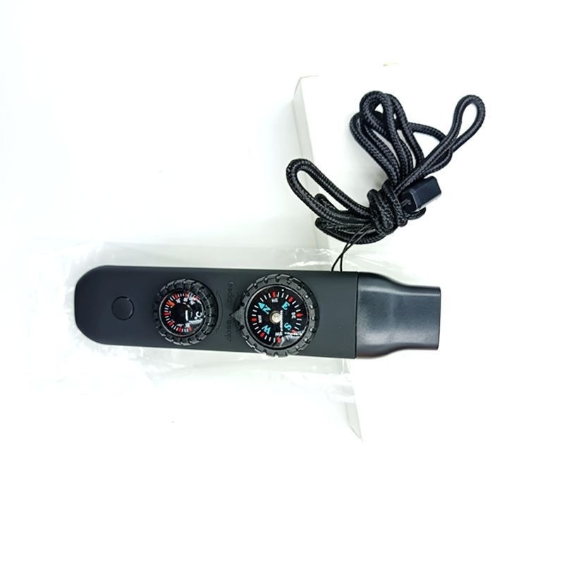 Joyful kültéri túlélő síp hétfunkciós, LED fénnyel, hőmérővel és iránytűvel