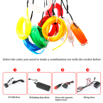 Winhoi bandă EL pentru ambient auto – LED interior, linie luminoasă cu margine, 3W, 3–12V, 0.5A, procesare personalizabilă, compatibilitate generală