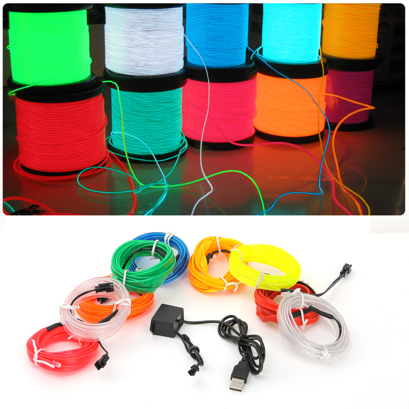 Winhoi bandă EL pentru ambient auto – LED interior, linie luminoasă cu margine, 3W, 3–12V, 0.5A, procesare personalizabilă, compatibilitate generală