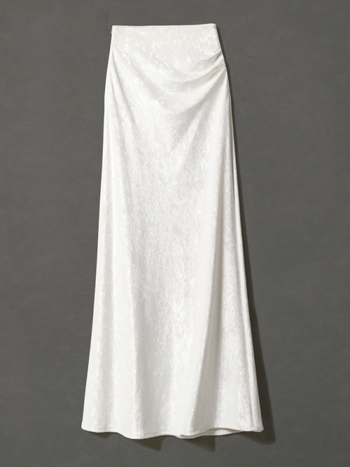 Suknja tipa A, poluduga baršunasta suknja, 95% poliester, mikroelastična, elegantan gradski stil