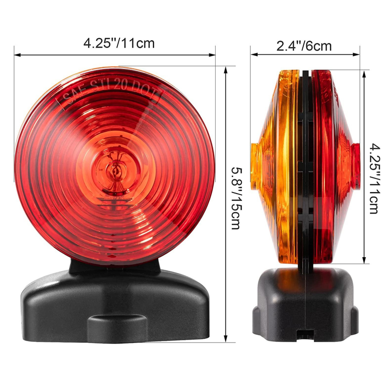 Komplet stražnjih svjetala za vuču s magnetskim svjetlima, model 101506W, 50W, 12V, pogodan za prikolice, RV i kamione