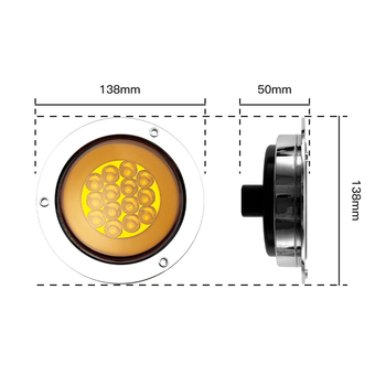 LED stražnja svjetiljka WD-6129 za kamione i prikolice, vodootporna, 12–24V, vijek trajanja 50.000 sati