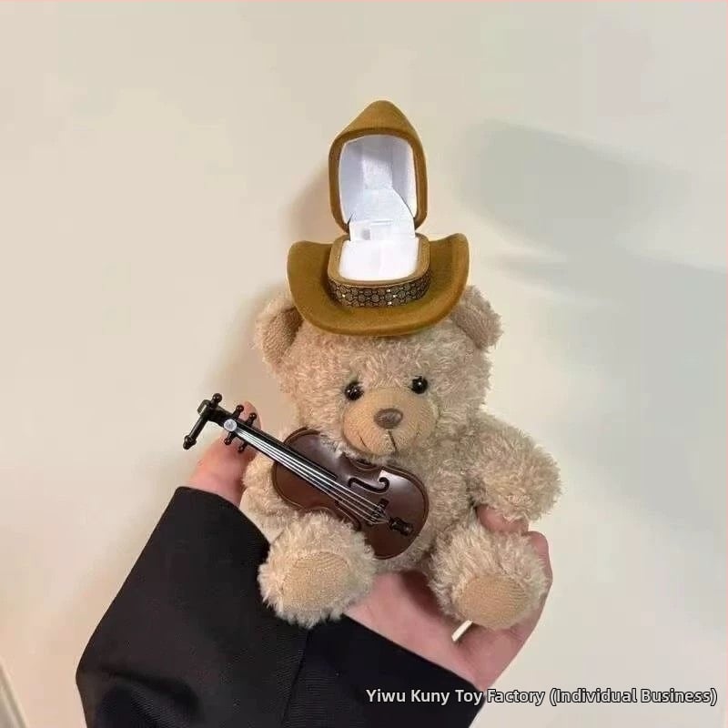 Kuni Уест Хайленд териер плюшена кукла, кучешка плюшена играчка с пълнеж PP памук и кадифена тъкан, висулка за чанта, за възраст 14+