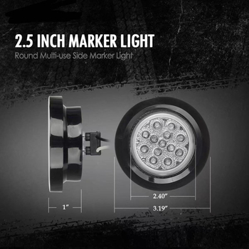 LED stražnja svjetlost za prikolicu - LED izvor, napajanje 12/24V, PC kućište, pogodno za prikolicu i kamion