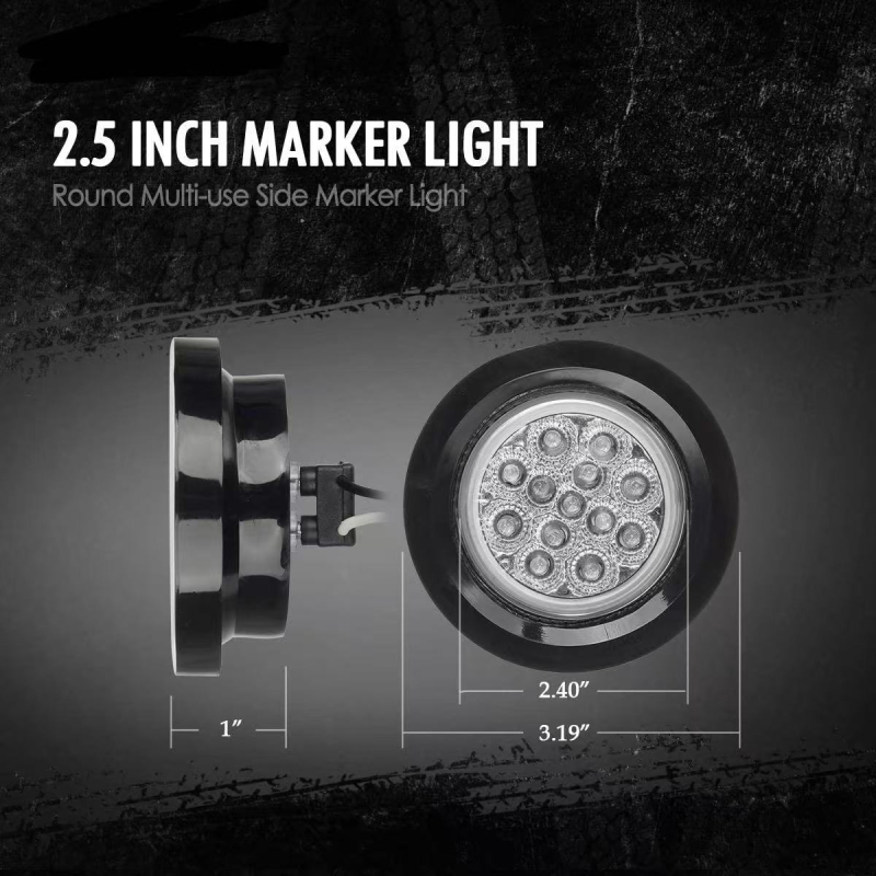 LED stražnja svjetlost za prikolicu - LED izvor, napajanje 12/24V, PC kućište, pogodno za prikolicu i kamion