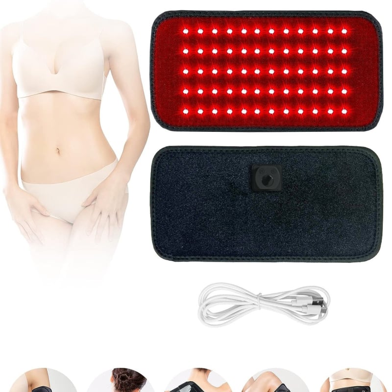 Instrument de fizioterapie cu curea din material LED, compresie caldă, portabil, IPx0, fără baterie încorporată