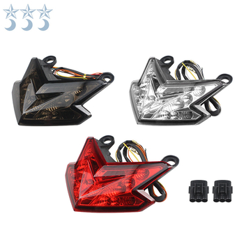 Motocikl zadnja svjetla s LED-om, kočnicom i pokazivačima smjera Kawasaki Z800, ZX-6R i Z125 (12V, 5W, 10000h)
