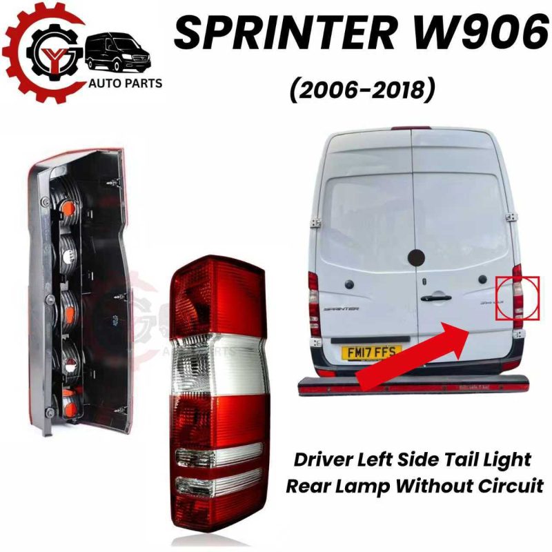 Zadnje svjetlo automobila 906 za SPRINTER, broj dijela 9068200164/9068200264, prilagođeno obrađivanje, artikal 0819