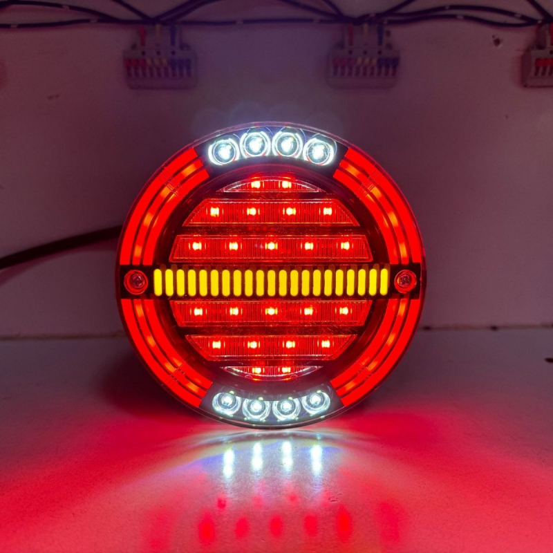 LED stražnje svjetlo za auto, model YJHD144, 7.2W, 24V, 2800 lm, kompatibilno s putničkim vozilima, kamionima, RV i prikolicama