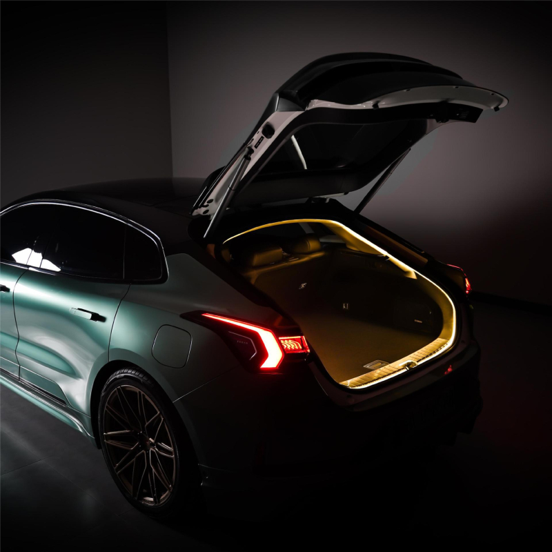 LED traka za osvjetljenje prtljažnika automobila s automatskim senzorom, kompatibilna s Pole krypton 001/007/009, 12V, 5W, LED izvor svjetla