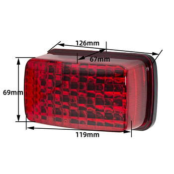 LED stražnja svjetla Yamaha Grizzly Viking ATV/UTV – model ATV-WD, 12/24V, 5W, 3000 lm, vijek trajanja 50 000 h