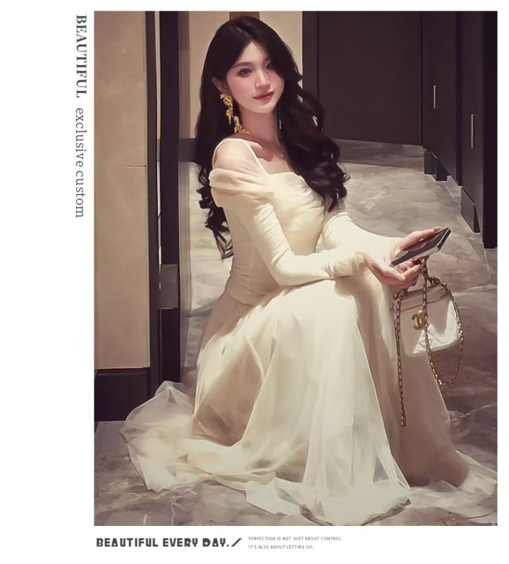 Duga puffasta suknja s 3D uzorkom, Spandex tkanina, bez glačanja, jesen 2025