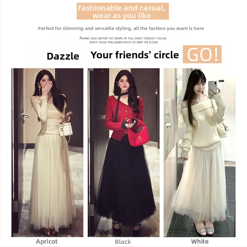 Duga puffasta suknja s 3D uzorkom, Spandex tkanina, bez glačanja, jesen 2025