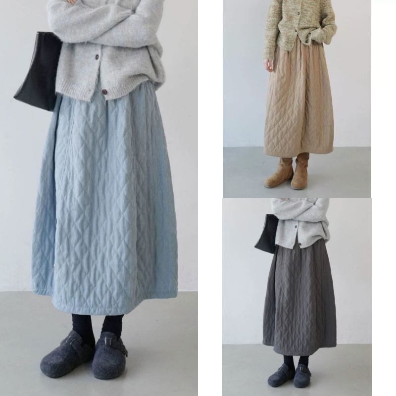 Ženska duga suknja u A-kroju, s elastičnim pojasom, vintage umjetnički stil