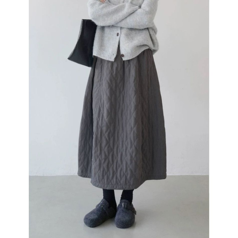 Ženska duga suknja u A-kroju, s elastičnim pojasom, vintage umjetnički stil