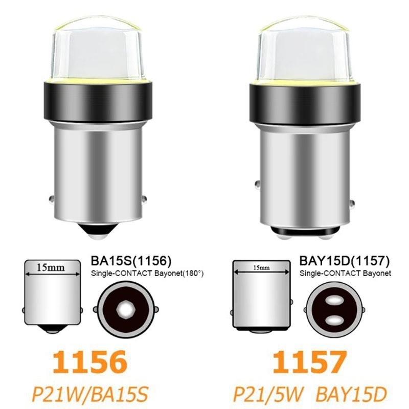 LED stražnja svjetla za automobil – COB 1156, 12SMD, 12V, 0.18A, 6000K, 500000h, Univerzalna kompatibilnost
