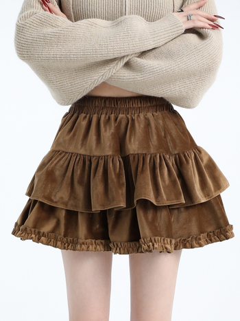 Suknja – Poliester tkanina; Glavni materijal: vuna; Tip A (Kraljevski sestrinski stil; Zima 2024)