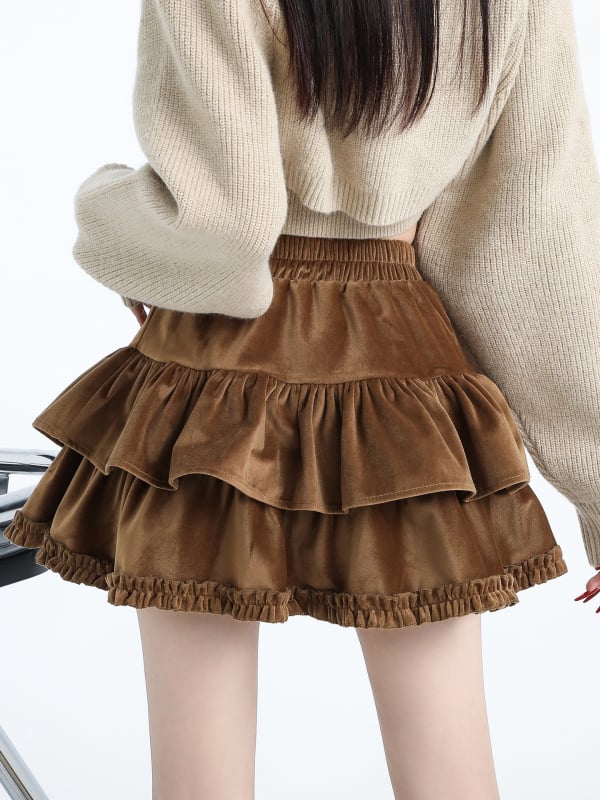 Suknja – Poliester tkanina; Glavni materijal: vuna; Tip A (Kraljevski sestrinski stil; Zima 2024)