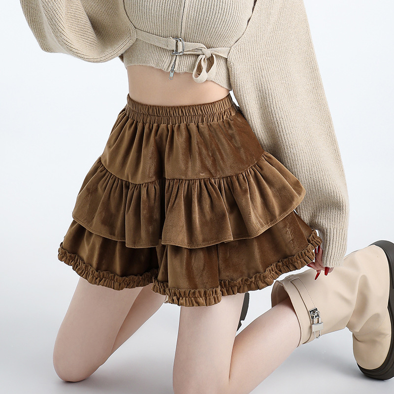 Suknja – Poliester tkanina; Glavni materijal: vuna; Tip A (Kraljevski sestrinski stil; Zima 2024)