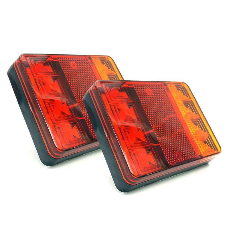 LED-8 stražnje svjetlo za kamione i prikolice, s pokazivačem smjera i svjetlom kočenja, 12V, 6W, 8 LED