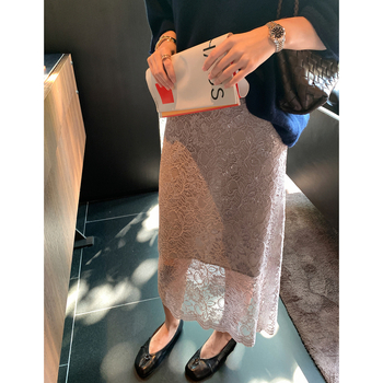 Ženska A-linijska suknja od chenille materijala, mikroelastična, proljeće 2026, stil Royal Sister Wind